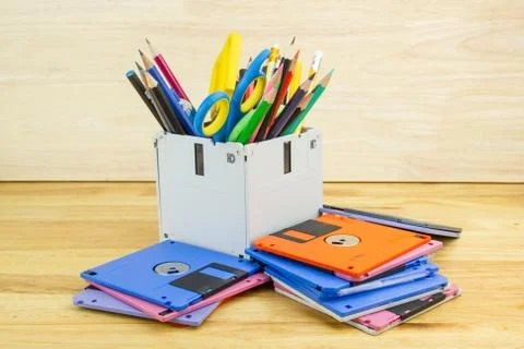 Recycle floppy disk, Creative objects used for Store supplies Photos