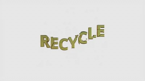 RECYCLE Stock Footage 307982013