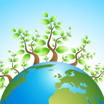 Recycle globe Illustrazione stock