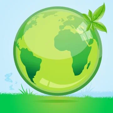 Recycle globe Stock-Illustration
