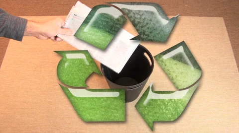 Recycle Going Green Concept HD Stock Footage 40713540