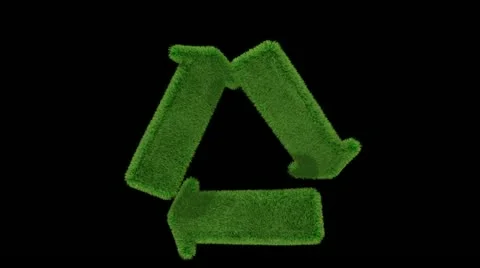 Recycle grass loop Video stock 10911704