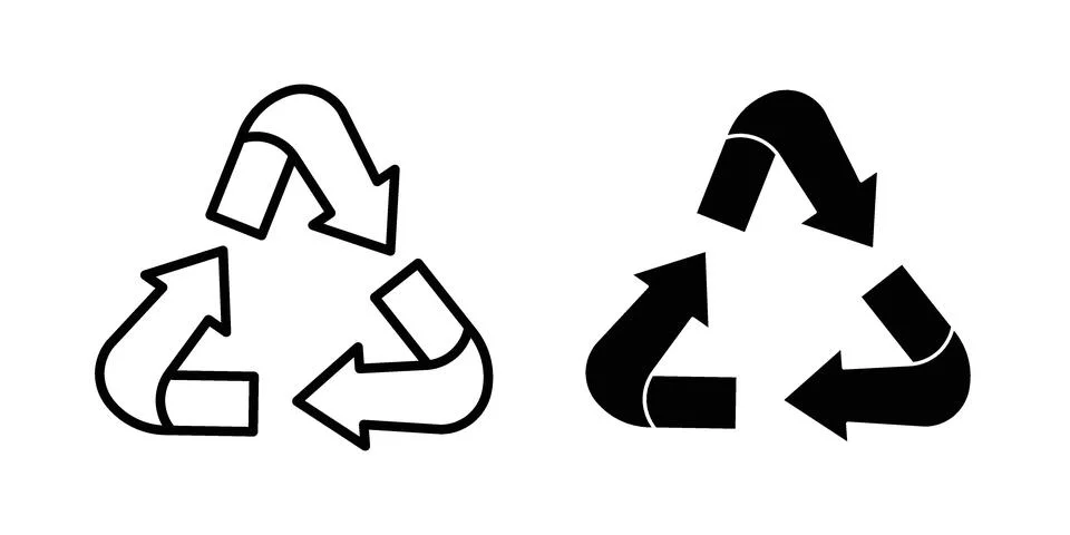 Recycle icon concept. best for web design Stock Illustration