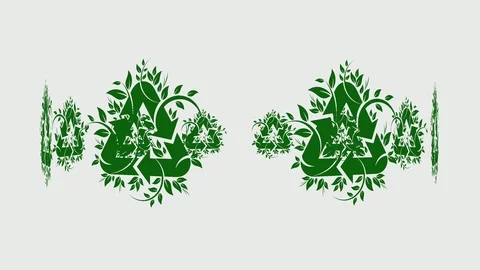 Recycle icon Stock Footage 125852234