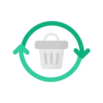 Recycle Icon Image. Stock Illustration