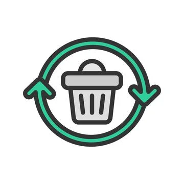 Recycle Icon Image. Stock Illustration