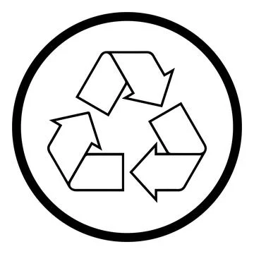 Recycle icon logo design Stock Illustration