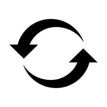 Recycle icon logo design Stock Illustration