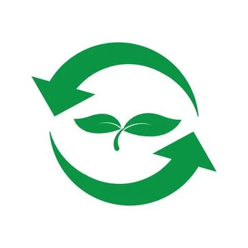 Recycle icon logo design Stock-Illustration