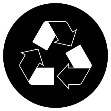 Recycle icon logo design Stock Illustration