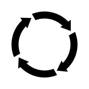 Recycle icon logo design Stock Illustration