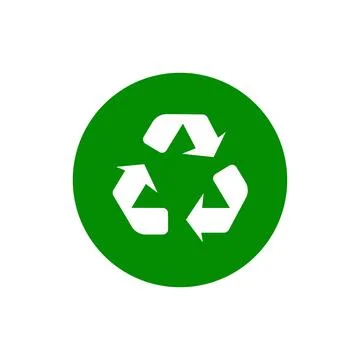Recycle icon logo design template isolated illustration Stock Illustration