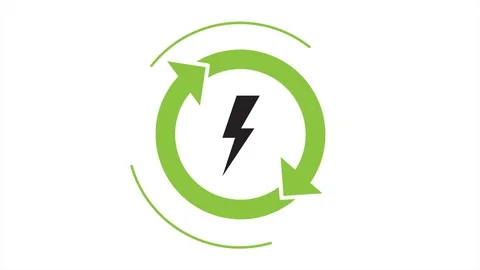 Recycle icon with rotating arrows (Seamless Loop Animation) Stock Footage 103304023