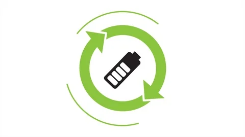 Recycle icon with rotating arrows (Seamless Loop Animation) Stock Footage 103304033