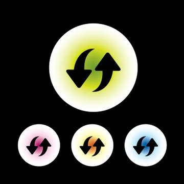 Recycle icon set Stock Illustration