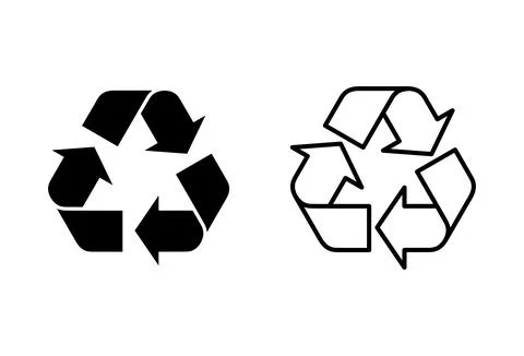 Recycle icon set. Recycling vector icon. Stock Illustration