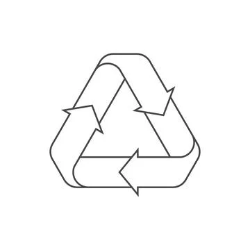 Recycle icon vector Stock Illustration