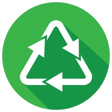 Recycle icon vector Stock Illustration