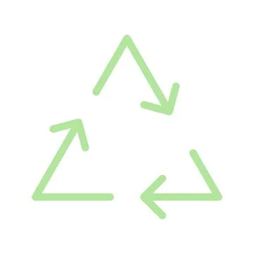Recycle icon vector image. Stock Illustration
