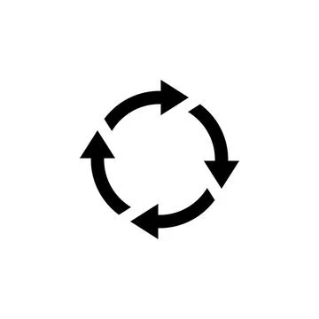 Recycle icon vector. Recycling vector icon Stock-Illustration