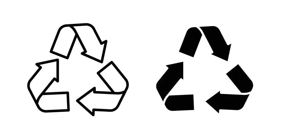 Recycle icon for web projects Stock Illustration