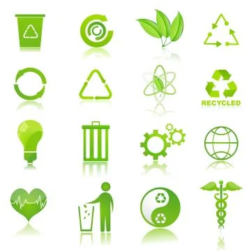 Recycle icons Stock Illustration