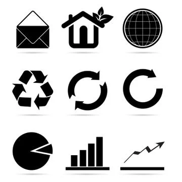 Recycle icons Stock Illustration