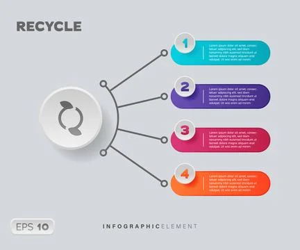 Recycle Infographic Element Stock Illustration