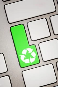 Recycle key Stock Photos