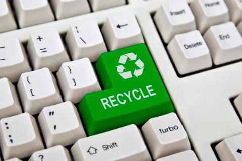 Recycle keyboard Stock Photos
