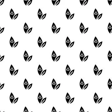 Recycle leaf pattern seamless Stock Illustration