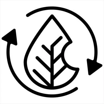 Recycle line icon vector illustration isolated on white background Stock Illustration