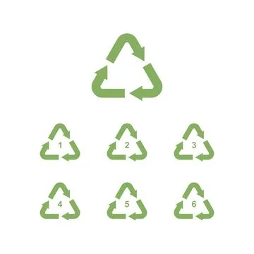 Recycle logo icon Stockillustratie