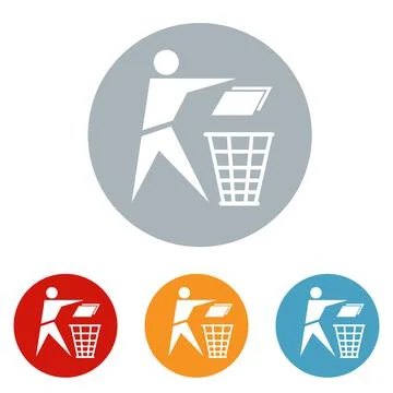 Recycle logo icon vector illustration logo template for any purpose. Isolated. Stock Illustration