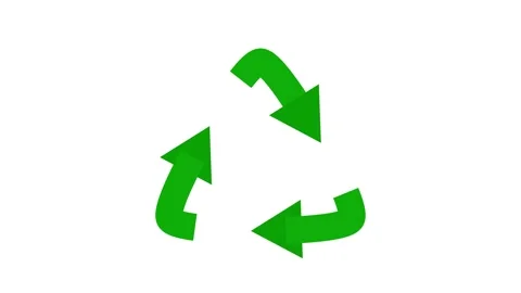 Recycle logo rotating animation. recycling logo animation rotating Stock Footage 169704341