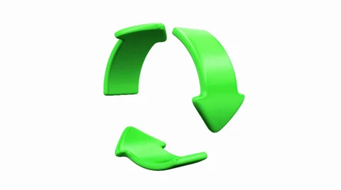Recycle loop rotation Stock Footage 30509225