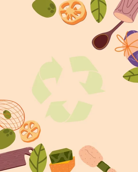Recycle looping animated background Stock Footage 339563731
