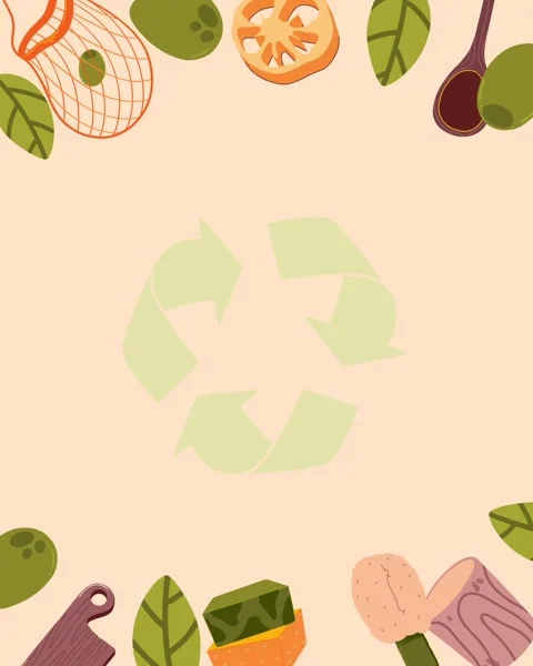 Recycle looping animated background Video stock 339563752