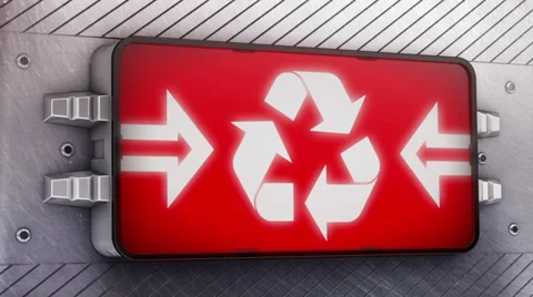 Recycle. Looping. Stock Footage 34335470