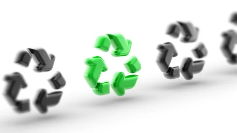 Recycle. Looping footage has 4K resolution. Encoder Prores 4444. Video stock 93979111