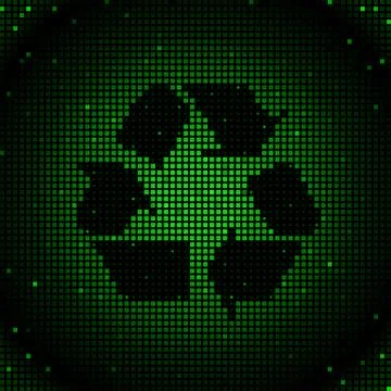 Recycle mosaic Stock Illustration