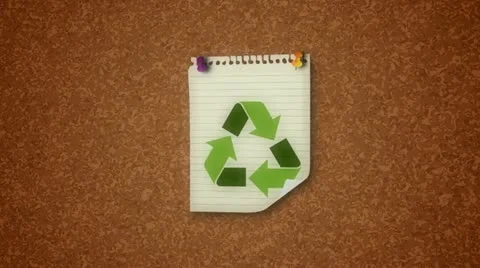 Recycle Notice Concept 스톡 동영상 10889861
