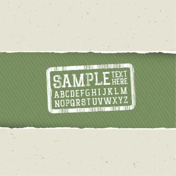 Recycle paper background with torn edges and alphabet for headlines. ecology  스톡 일러스트