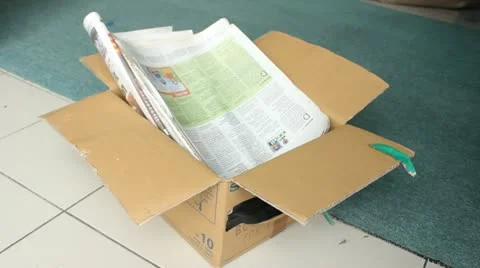 Recycle paper Stock Footage 12453832