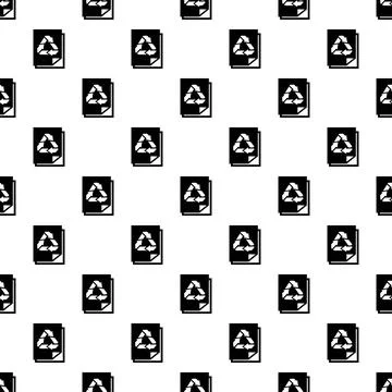 Recycle paper pattern seamless Stock Illustration