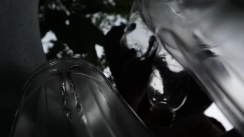 Recycle Plastic Bottles By Throwing Into A Bin. Stock Footage 165495648