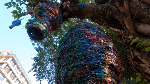 Recycle plastic concept Stock Footage 124557868