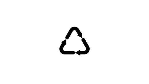 Recycle process repeat icon animation isolated on white background Stock Footage 333093988