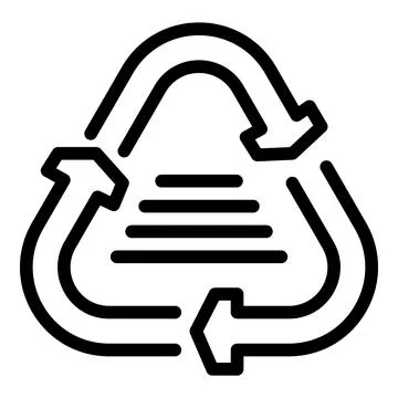 Recycle program icon outline vector. Ecology business online Stock Illustration