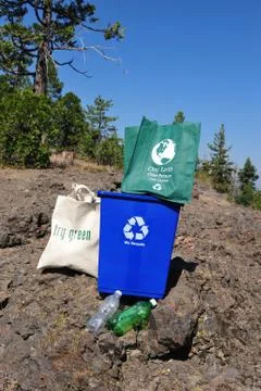 Recycle, re-use and keep it green Stock Photos